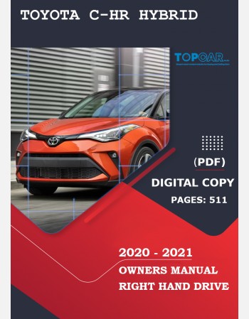 toyota c-hr hybrid 2020-2021 owners manual